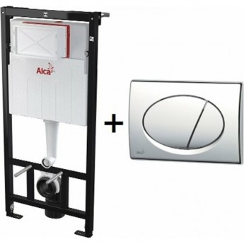 Инсталляция ALCAPLAST SET с белой кнопкой