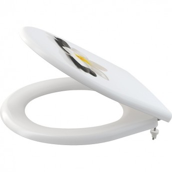 Сидение ALCAPLAST A604 FLOWER для унитаза Softclose