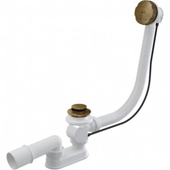 Сифон ALCAPLAST A55ANTIC-100-RU-01 для ванны автомат комплект, металл, бронза-antic Сифон ALCAPLAST A55ANTIC-100-RU-01 для ванны автомат комплект, металл, бронза-antic