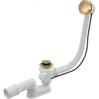 Сифон ALCAPLAST A55K-G-P для ванны автомат комплект, золото глянец Сифон ALCAPLAST A55K-G-P для ванны автомат комплект, золото глянец