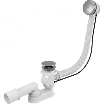 Сифон ALCAPLAST A55KM-80 для ванны, автомат, металл/хром, длина 80 см Сифон ALCAPLAST A55KM-80 для ванны, автомат, металл/хром, длина 80 см