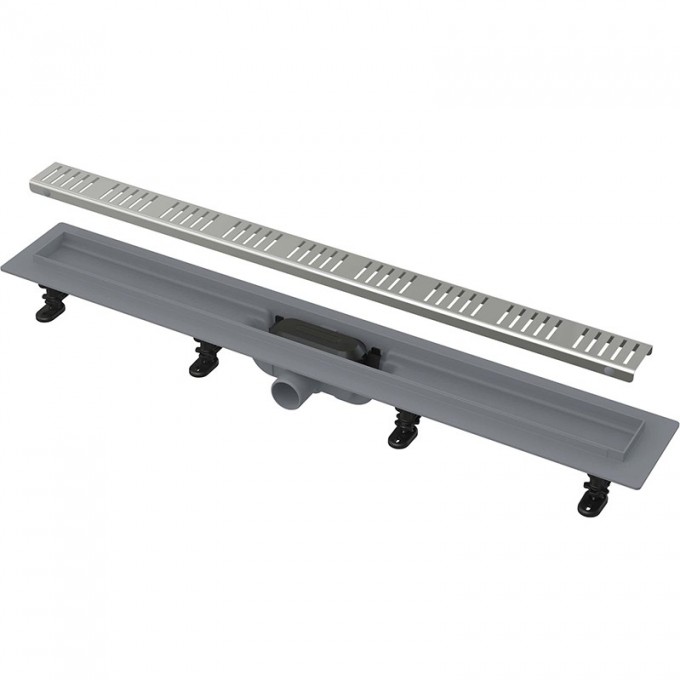 Водоотводящий желоб ALCAPLAST APZ10 SIMPLE с порогами для перфорированной решетки AG100401950 Водоотводящий желоб ALCAPLAST APZ10 SIMPLE с порогами для перфорированной решетки AG100401950