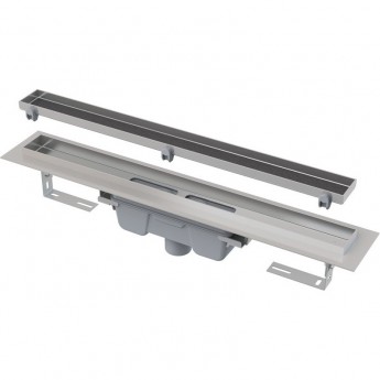 Водоотводящий желоб ALCAPLAST APZ1007-750 FLOOR с порогами для решетки под кладку плитки вертикальный сток Водоотводящий желоб ALCAPLAST APZ1007-750 FLOOR с порогами для решетки под кладку плитки вертикальный сток