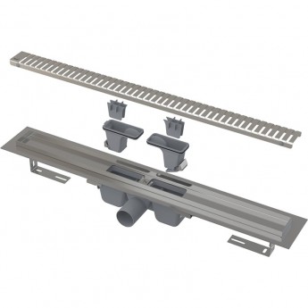 Водоотводящий желоб ALCAPLAST APZ1SMART-LINE-850 с перфорированной решеткой