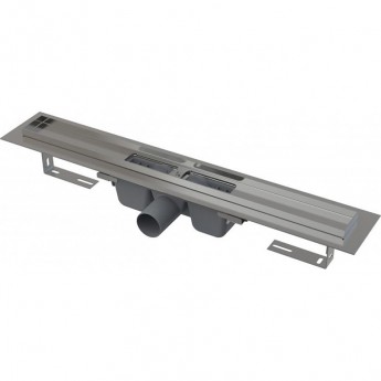 Водоотводящий желоб ALCAPLAST APZ1S-550 с порогами для перфорированной решетки, горизонтальный сток