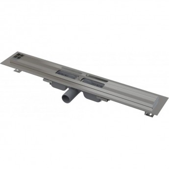 Водоотводящий желоб ALCAPLAST APZ101-750 с порогами для перфорированной решетки, низкий, горизонтальный сток Водоотводящий желоб ALCAPLAST APZ101-750 с порогами для перфорированной решетки, низкий, горизонтальный сток