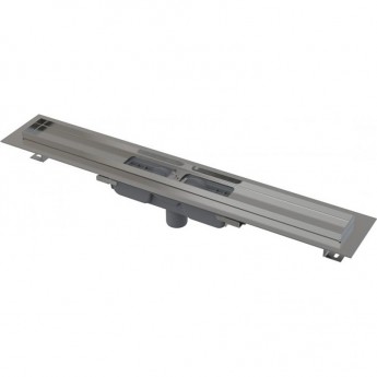 Водоотводящий желоб ALCAPLAST APZ1101-650 с порогами для перфорированной решетки, низкий, вертикальный сток Водоотводящий желоб ALCAPLAST APZ1101-650 с порогами для перфорированной решетки, низкий, вертикальный сток