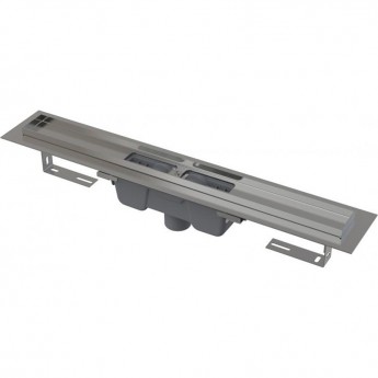 Водоотводящий желоб ALCAPLAST APZ1001S-950 с порогами для перфорированной решетки, вертикальный сток Водоотводящий желоб ALCAPLAST APZ1001S-950 с порогами для перфорированной решетки, вертикальный сток