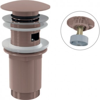 Водослив ALCAPLAST A392-RG-B для умывальника click/clack 5/4", цельнометаллический